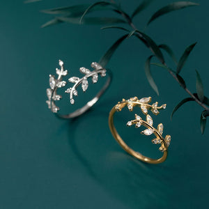 Nature-Inspired Leaf Ring Collection Branch Open Ring - - Women's Rings - Carvan Mart