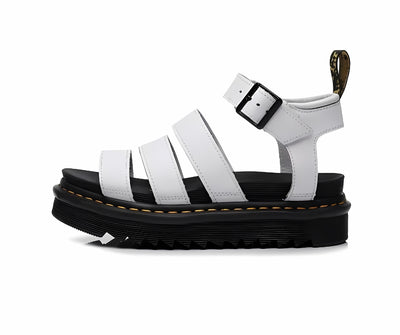 Dr Martin Blaire Sandals Leather Strap Platform Sandals - - Women's Sandals - Carvan Mart