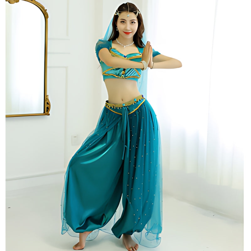 Cosplay Three Piece Costume Female Belly Dance Performance - Carvan Mart