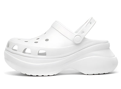 Carvan Crocs Women's Classic Bae Platform Clogs - White - Women's Sandals - Carvan Mart