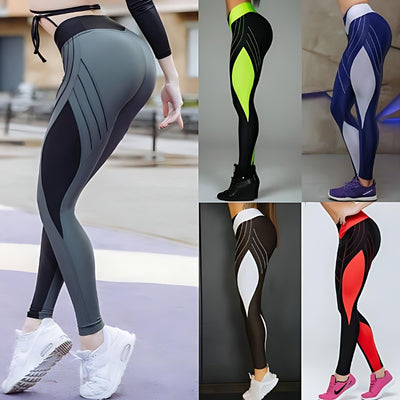 High-Waisted Compression Leggings - Women's Workout Pants - Carvan Mart