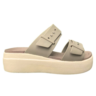 Crocs Women's Brooklyn Buckle Low Wedge Sandals - - Women's Sandals - Carvan Mart