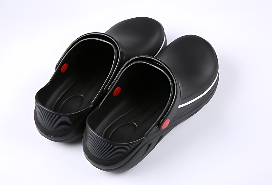 Classic Chef Clogs Restaurant Crocs Slip On Resistant Kitchen Work Shoes - Carvan Mart