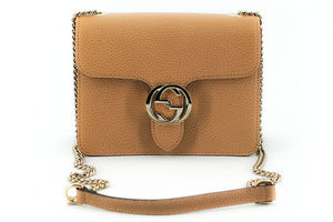 Gucci Elegant Beige Shoulder Bag with GG Snap - - - Gucci