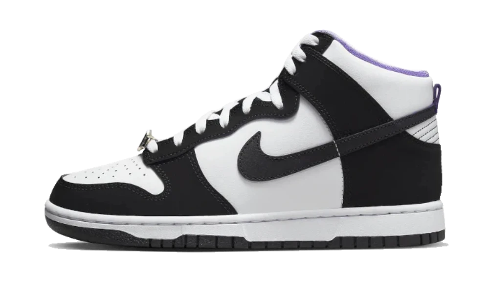 Nike Dunk High Shoes - Black White Action Grape EMB World Champ - Sneakers - Nike