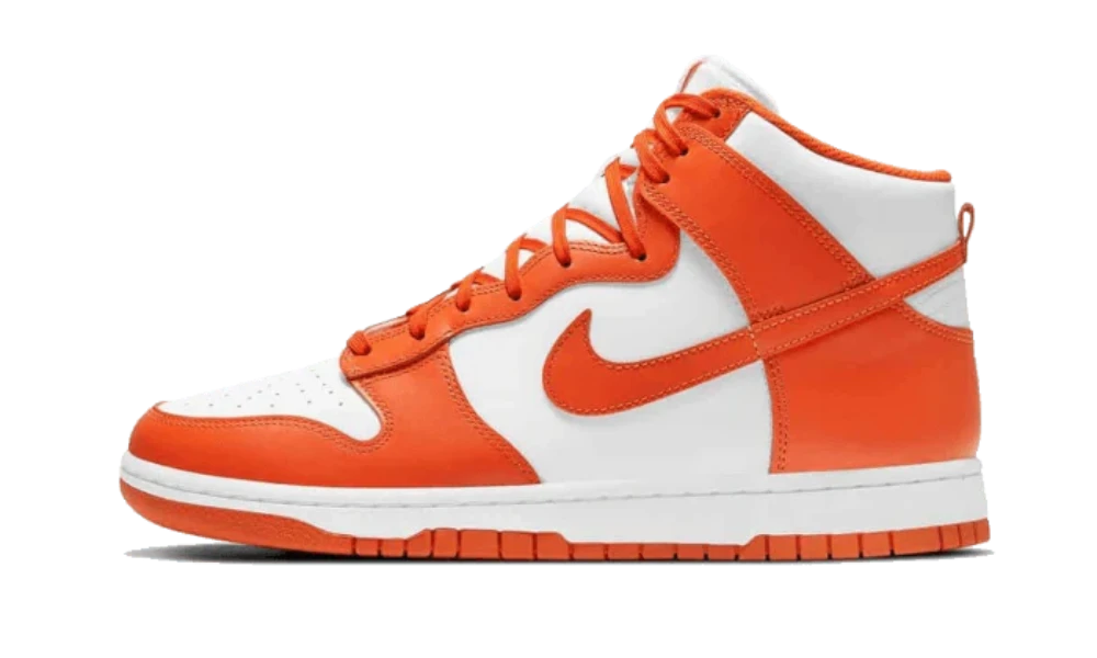 Nike Dunk High Shoes - White Orange Blaze - Sneakers - Nike