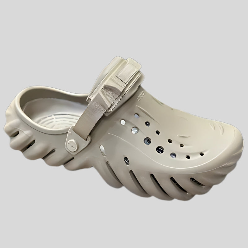 Carvan ECHO CLOGS Crocs Couple Leisure Shoes - Beige - Women's Sandals - Carvan Mart