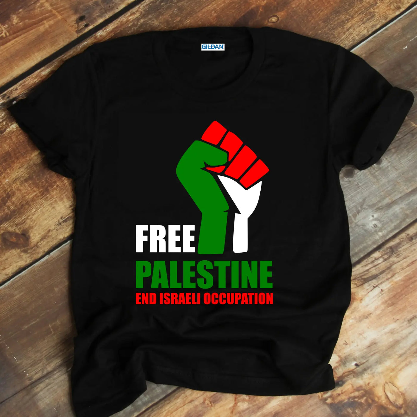 Free Palestine Casual Short-sleeve T-shirt - Carvan Mart