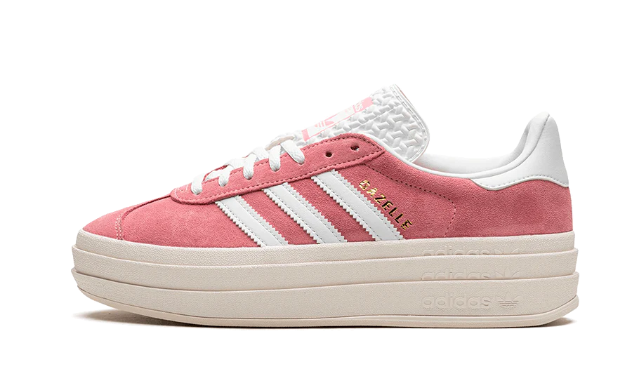 adidas Originals Gazelle Bold Shoes - Super Pop Pink Cloud White White - Sneakers - Carvan Mart