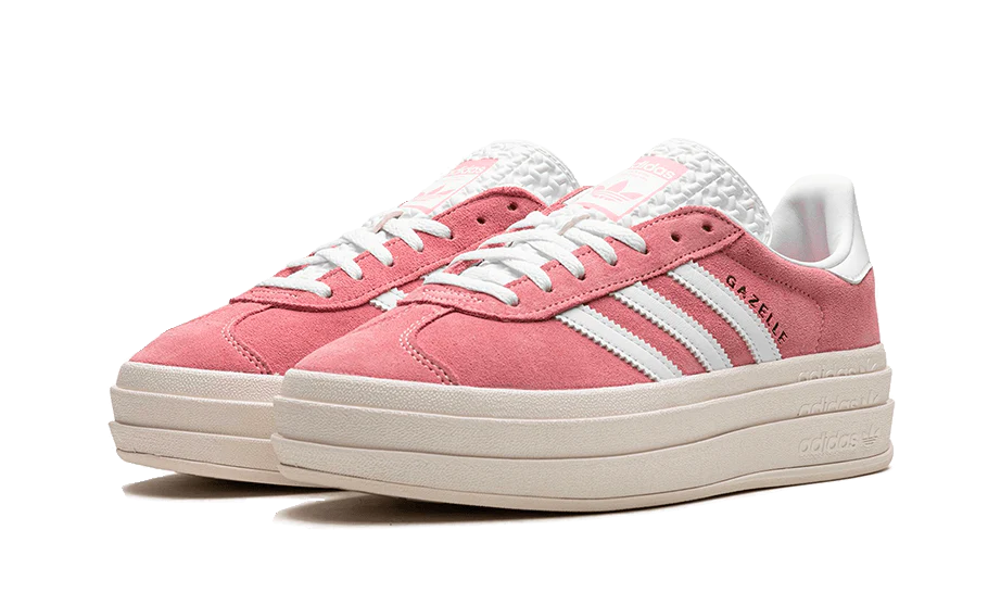 adidas Originals Gazelle Bold Shoes - Red Cloud White Gold Metallic - Sneakers - Carvan Mart