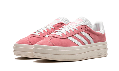 adidas Originals Gazelle Bold Shoes - Red Cloud White Gold Metallic - Sneakers - Carvan Mart