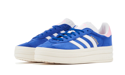 adidas Originals Gazelle Bold Shoes - Semi Lucid Blue True Pink Core White - Sneakers - Carvan Mart