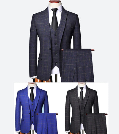 Carvan Three-piece Suit For Men - - Men Suits & Sets - Carvan Mart