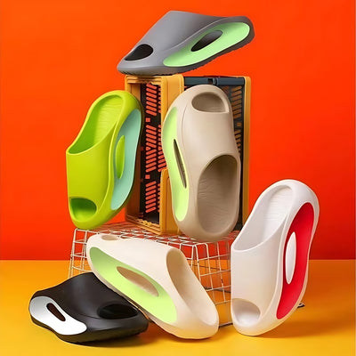 Ins Slippers Peep Toe Summer Hollow Unisex Sports Beach Shoes - Carvan Mart