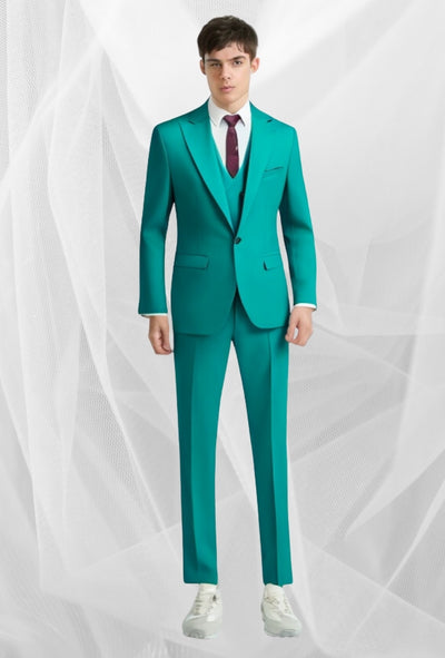 Men's Three Piece Suit Foreign Trade Cross-border Wedding Groom Business Suit - Carvan Mart