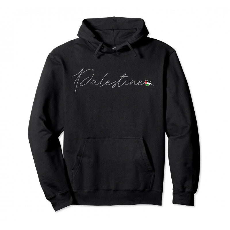 Palestine Cotton Pullover Warm Hoodie Streetwear Pullover Men Women Casual Sweatshirt - Carvan Mart