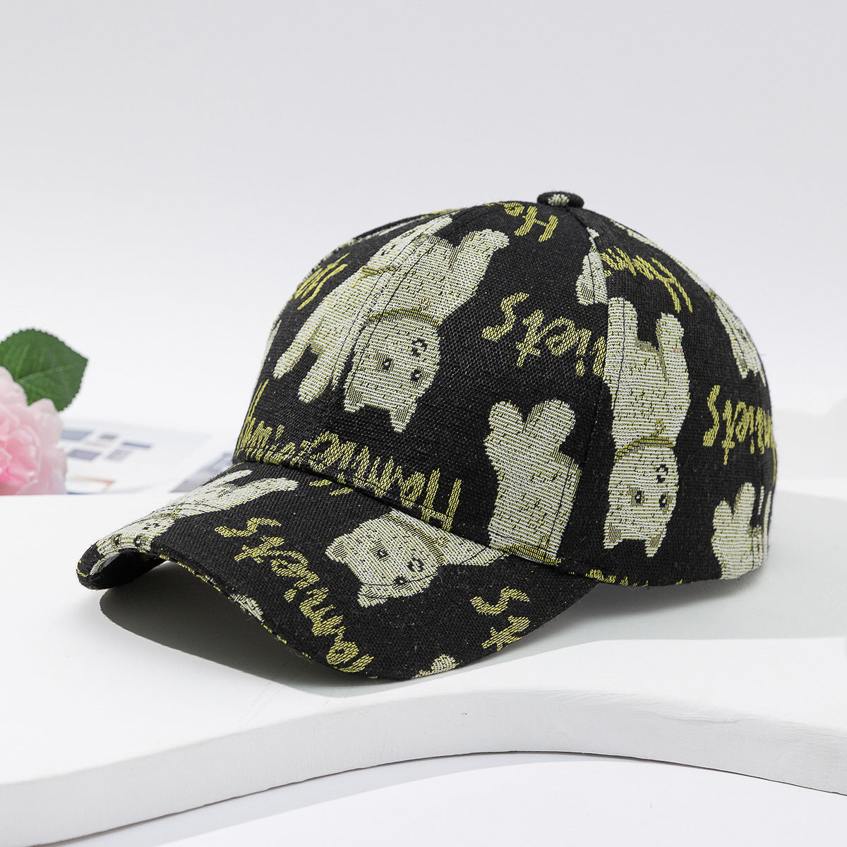 Retro And Fashion All-matching Outdoor Sunshade Cute Cartoon Puppy Bear Baseball Cap - Carvan Mart