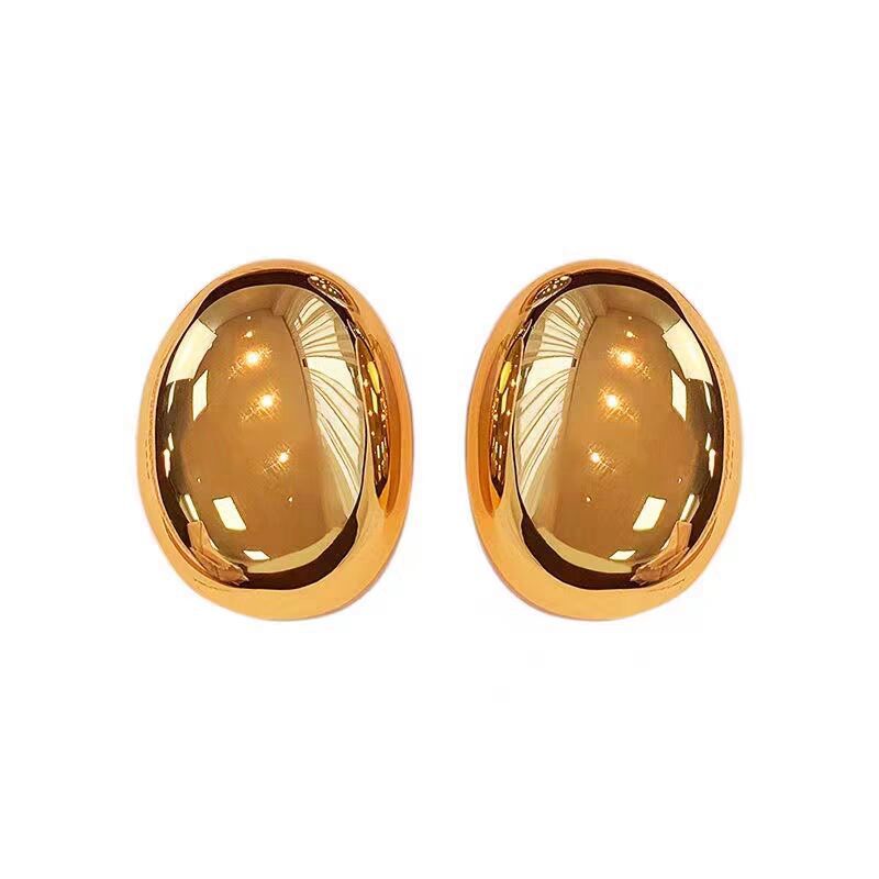 Gold Large Earrings Women's Three-dimensional Special-interest Design Earrings - Carvan Mart