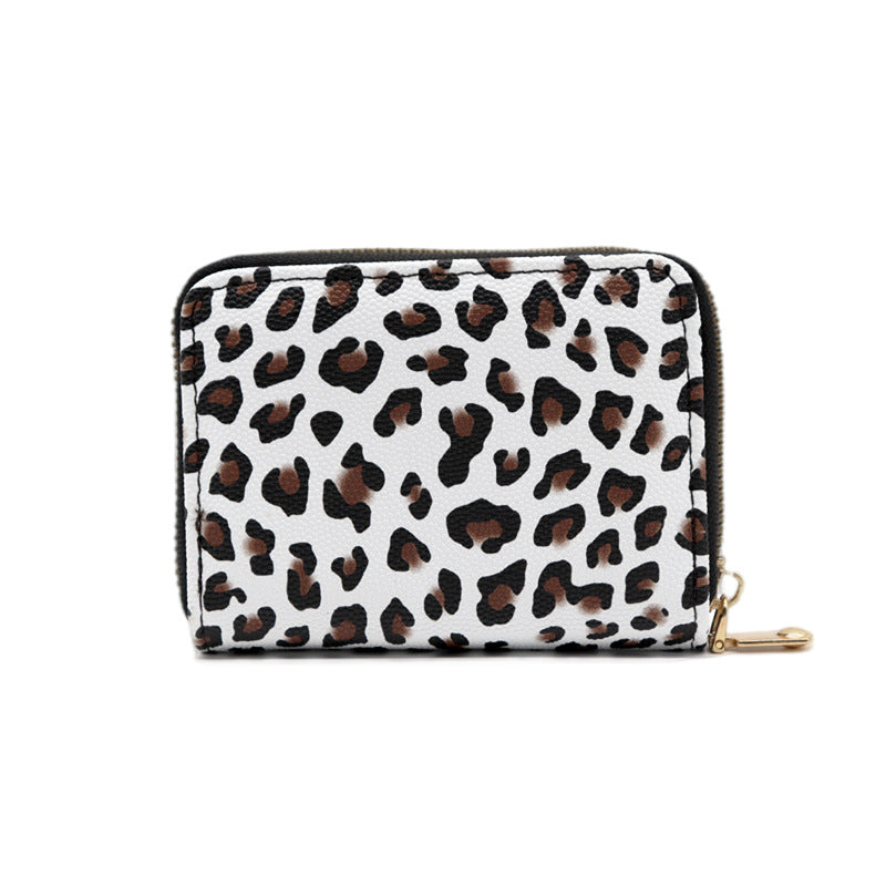 Animal Pattern Series Expanding Card Holder - Small Leopard Print - Women's Wallet - Carvan Mart