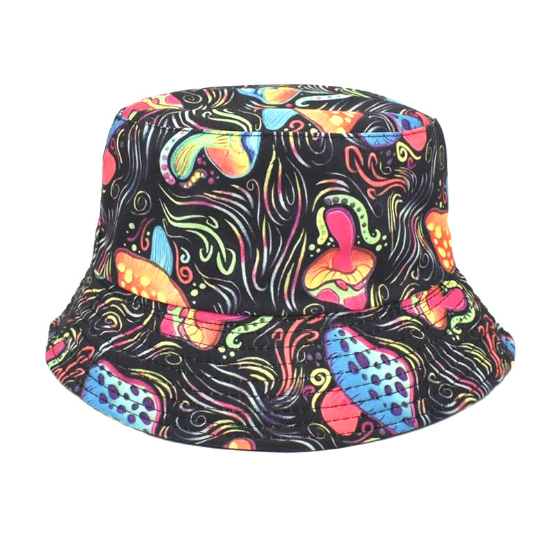 Men's And Women's Outdoor Leisure Printing Sun-shade Sun Protection Hat - Carvan Mart