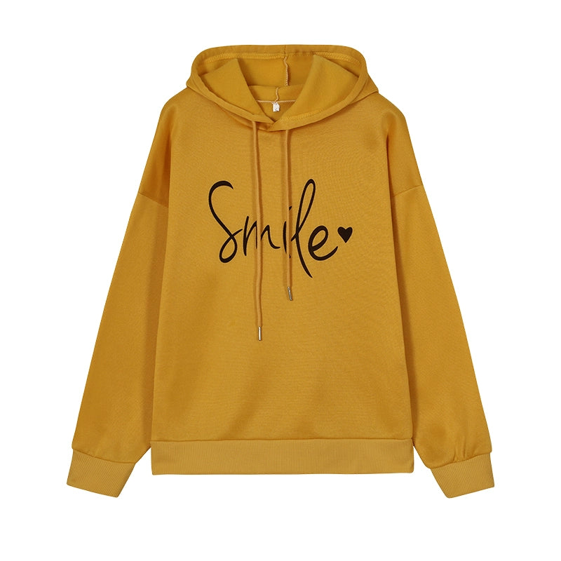 Fashion Trend Pullover Simple Round Neck Shirt Long-sleeved Lettered Loose Sweater