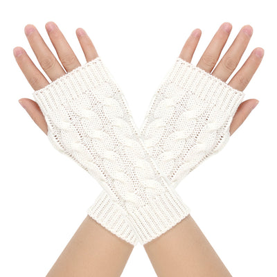 Warm Wool Gloves Winter Men's Open Finger - Carvan Mart