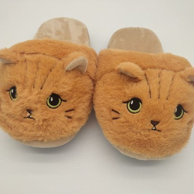 Cute Cartoon Coffee Cat Half Slippers - Carvan Mart