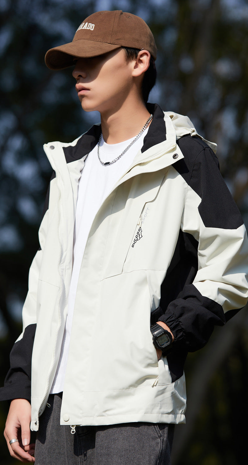 Women's Fashion Spring And Autumn Mountaineering Jacket - White Men - Women's Coats & Jackets - Carvan Mart