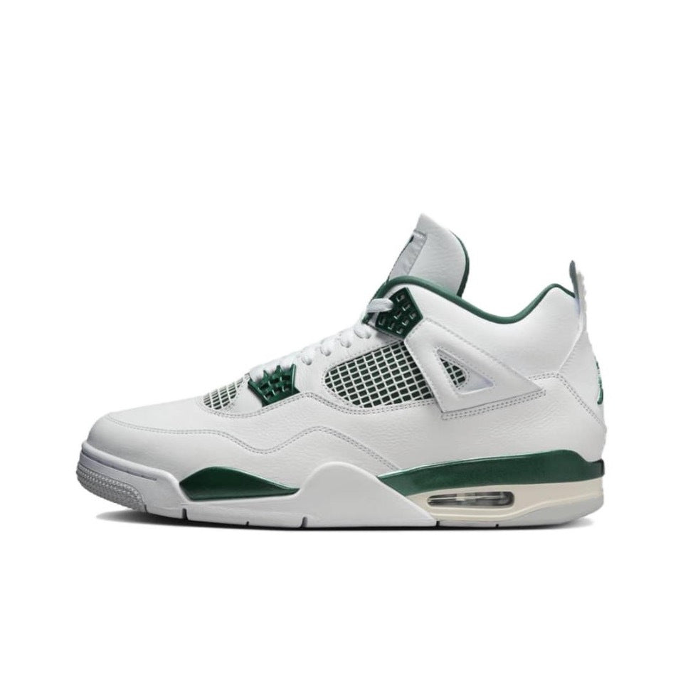Nike Air Jordan 4 Retro Oxidized Shoes - White Neutral Grey Oxidized Green - Men's Sneakers - Carvan Mart