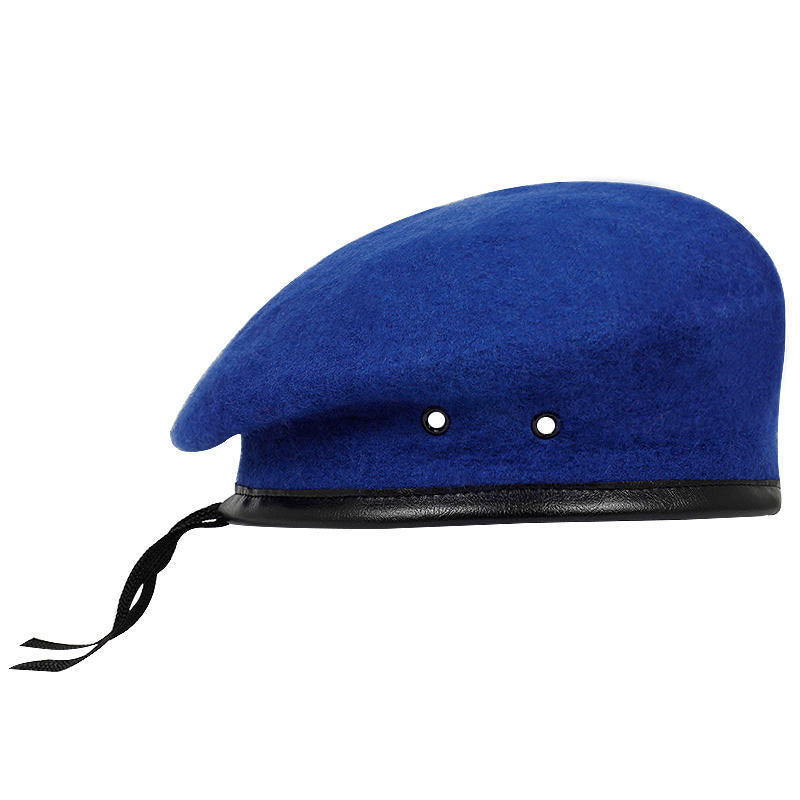 Autumn And Winter Pure Wool Painter Cap - Blue L - Men's Hats & Caps - Carvan Mart