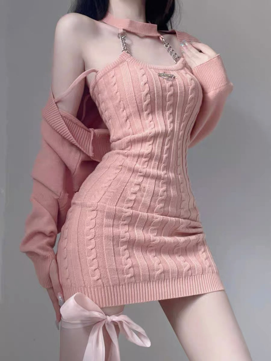 Pure Desire Style Hot Girl Suspender Skirt Petite Set - Carvan Mart Ltd