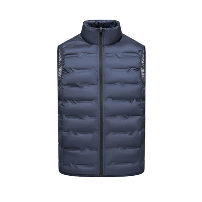 Down Vest Man Warm Autumn And Winter Jacket - Men's Dark Blue - Men's Jackets & Coats - Carvan Mart