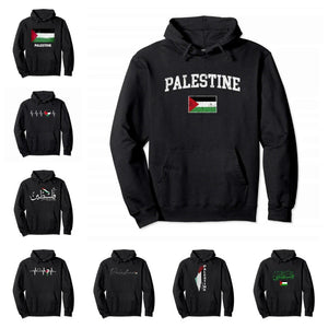 Palestine Cotton Pullover Warm Hoodie Streetwear Pullover Men Women Casual Sweatshirt - - Men's Hoodies & Sweatshirts - Carvan Mart