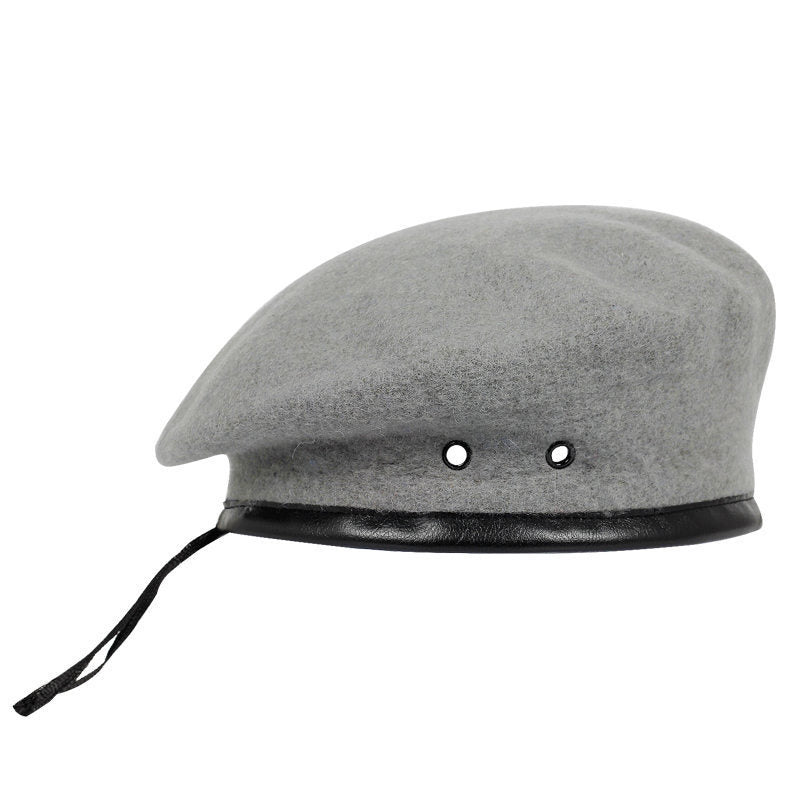 Autumn And Winter Pure Wool Painter Cap - Gray L - Men's Hats & Caps - Carvan Mart