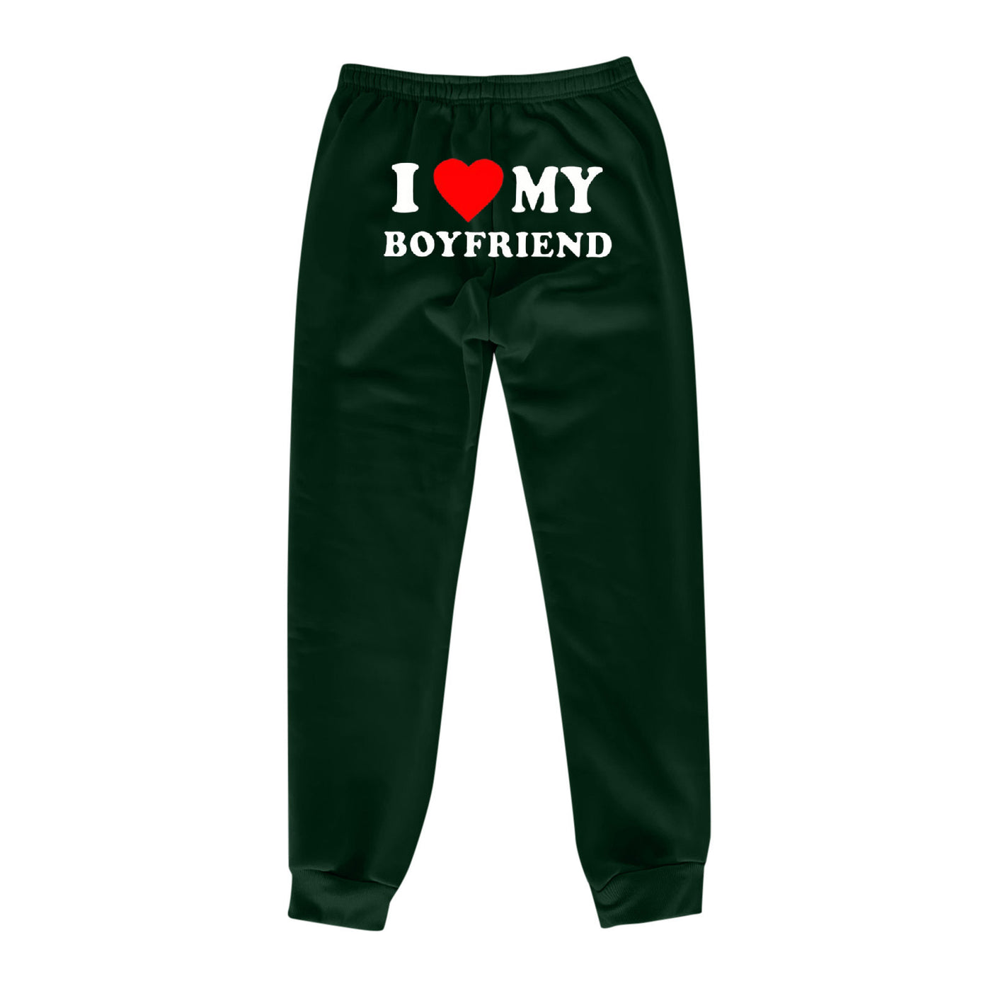 Trendy Boyfriend Sweatpants - Cozy High-Waisted Joggers with Cute Print - Carvan Mart