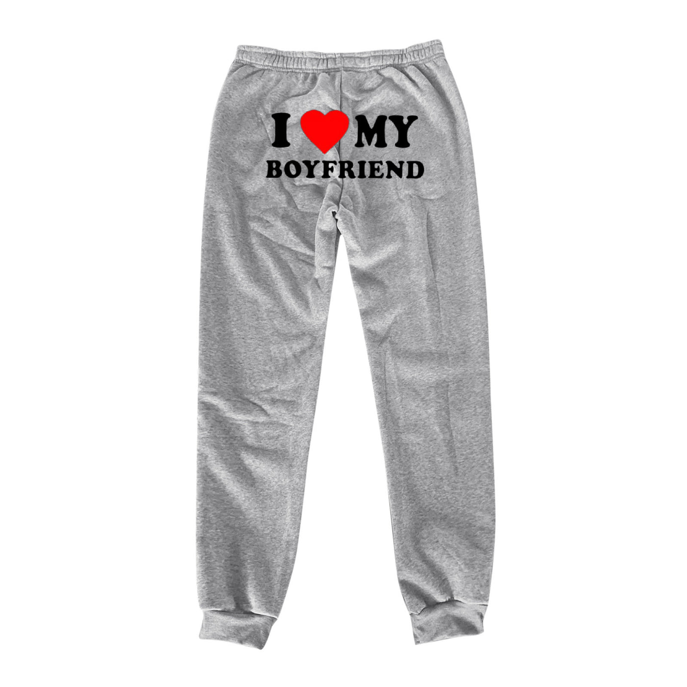 Trendy Boyfriend Sweatpants - Cozy High-Waisted Joggers with Cute Print - - Pants & Capris - Carvan Mart