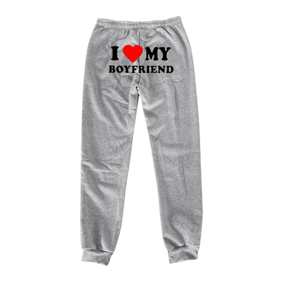 Trendy Boyfriend Sweatpants - Cozy High-Waisted Joggers with Cute Print - Carvan Mart