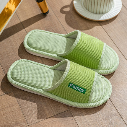 Linen Slippers Women's Home Indoor Home - Carvan Mart