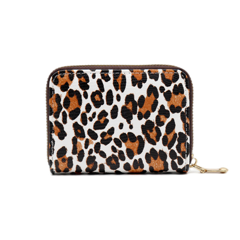 Animal Pattern Series Expanding Card Holder - Large Leopard Print - Women's Wallet - Carvan Mart