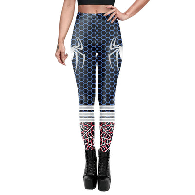 Vibrant High-Waist Graphic Leggings - Perfect for Gym and Casual Wear - Carvan Mart