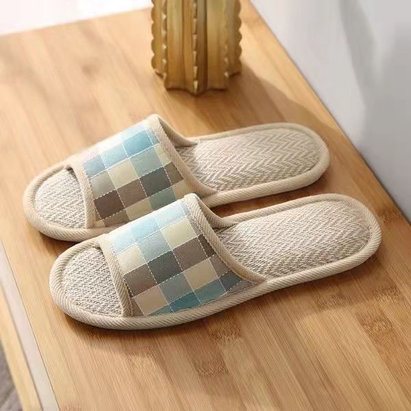 Linen Slippers Women's Home Indoor Home - Carvan Mart