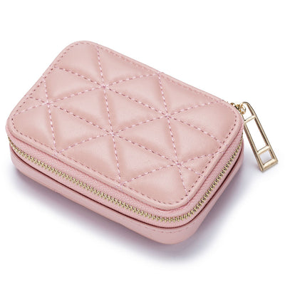 Rhombus Portable Portable Lipstick Pack Mini Cosmetic Bag - Carvan Mart