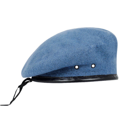 Autumn And Winter Pure Wool Painter Cap - Sky Blue L - Men's Hats & Caps - Carvan Mart