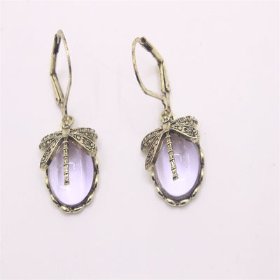 Creative Retro Dragonfly Elegant Swarovski Crystal Earrings - Carvan Mart