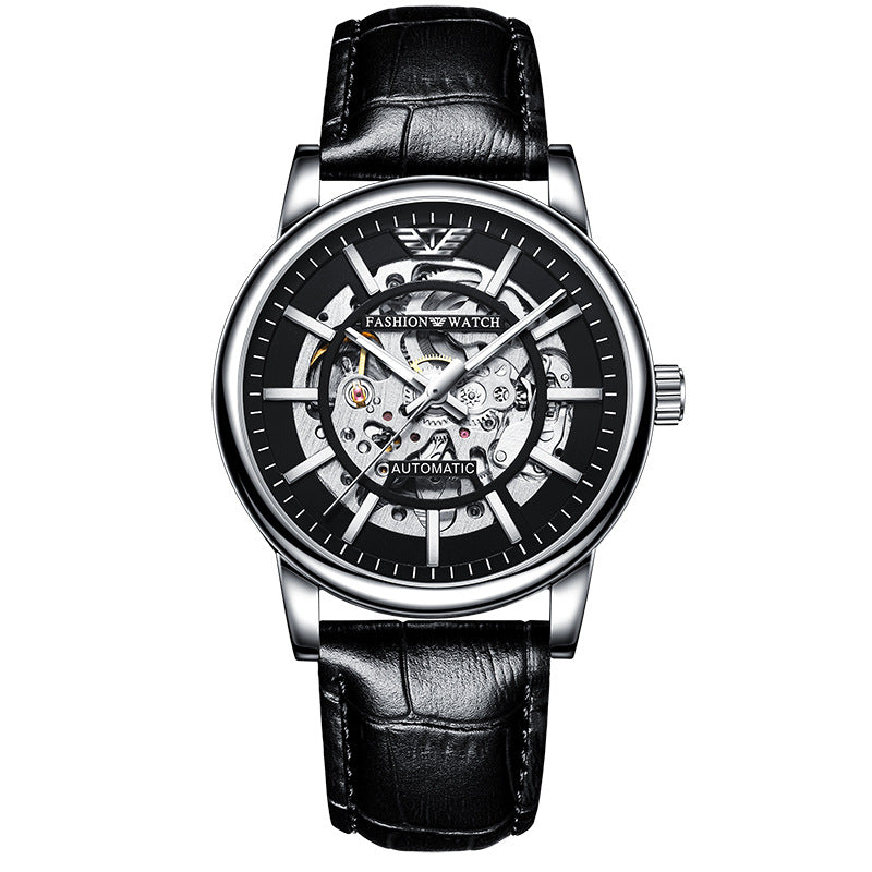 Hollowed Fashion Sports Waterproof Luminous Men's Mechanical Watch - Carvan Mart