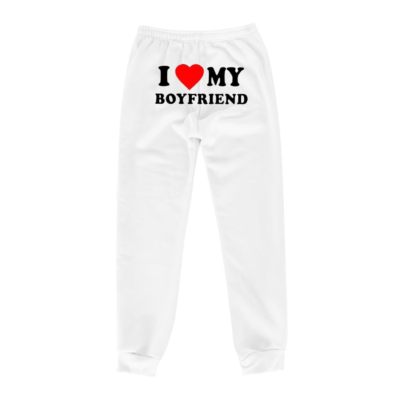 Trendy Boyfriend Sweatpants - Cozy High-Waisted Joggers with Cute Print - - Pants & Capris - Carvan Mart