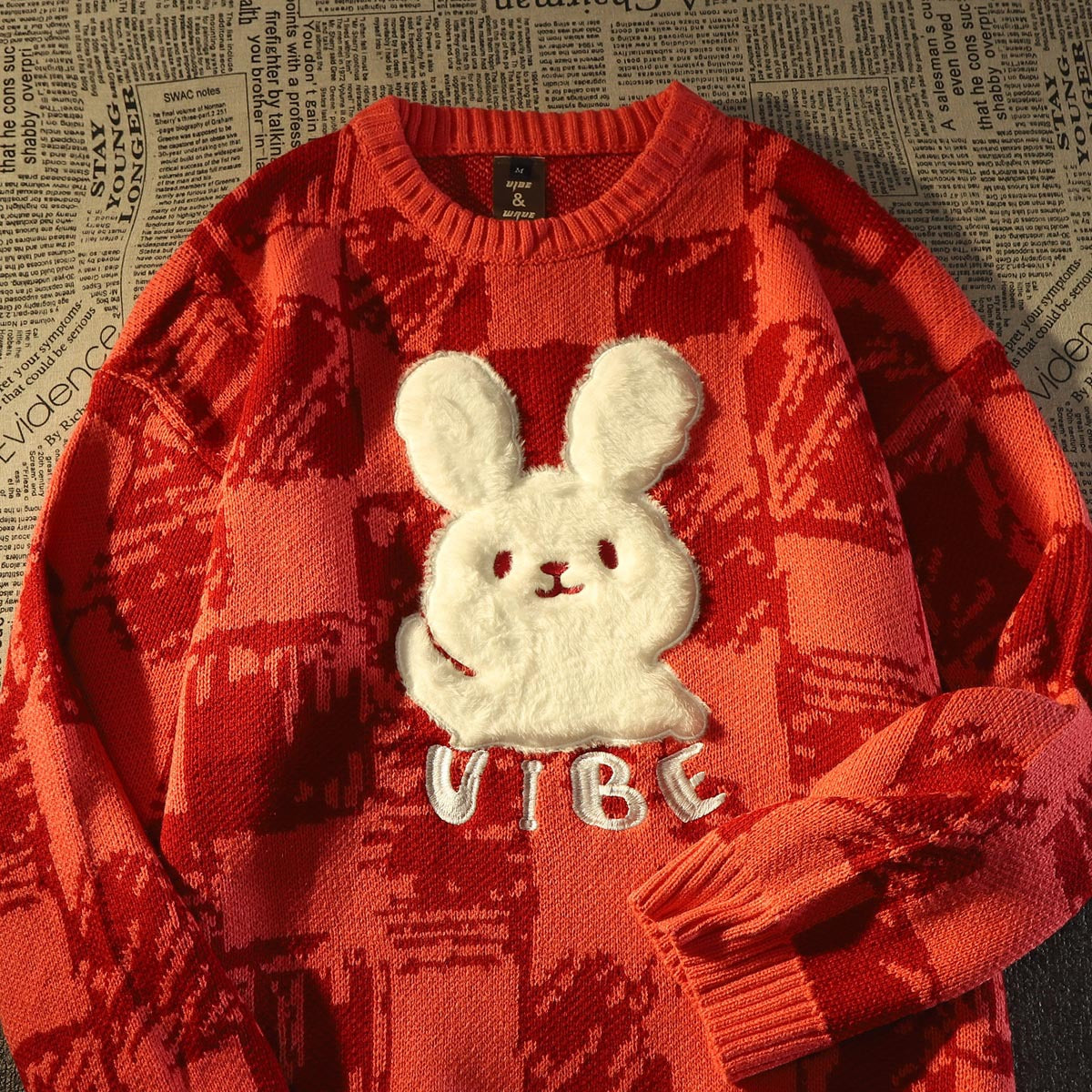 Vintage Rabbit Sweater For Women Loose And Idle - Carvan Mart