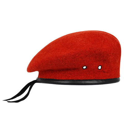 Autumn And Winter Pure Wool Painter Cap - Red L - Men's Hats & Caps - Carvan Mart