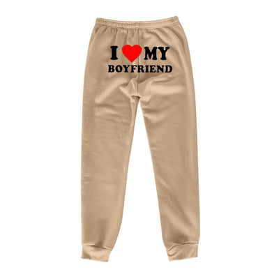 Trendy Boyfriend Sweatpants - Cozy High-Waisted Joggers with Cute Print - - Pants & Capris - Carvan Mart