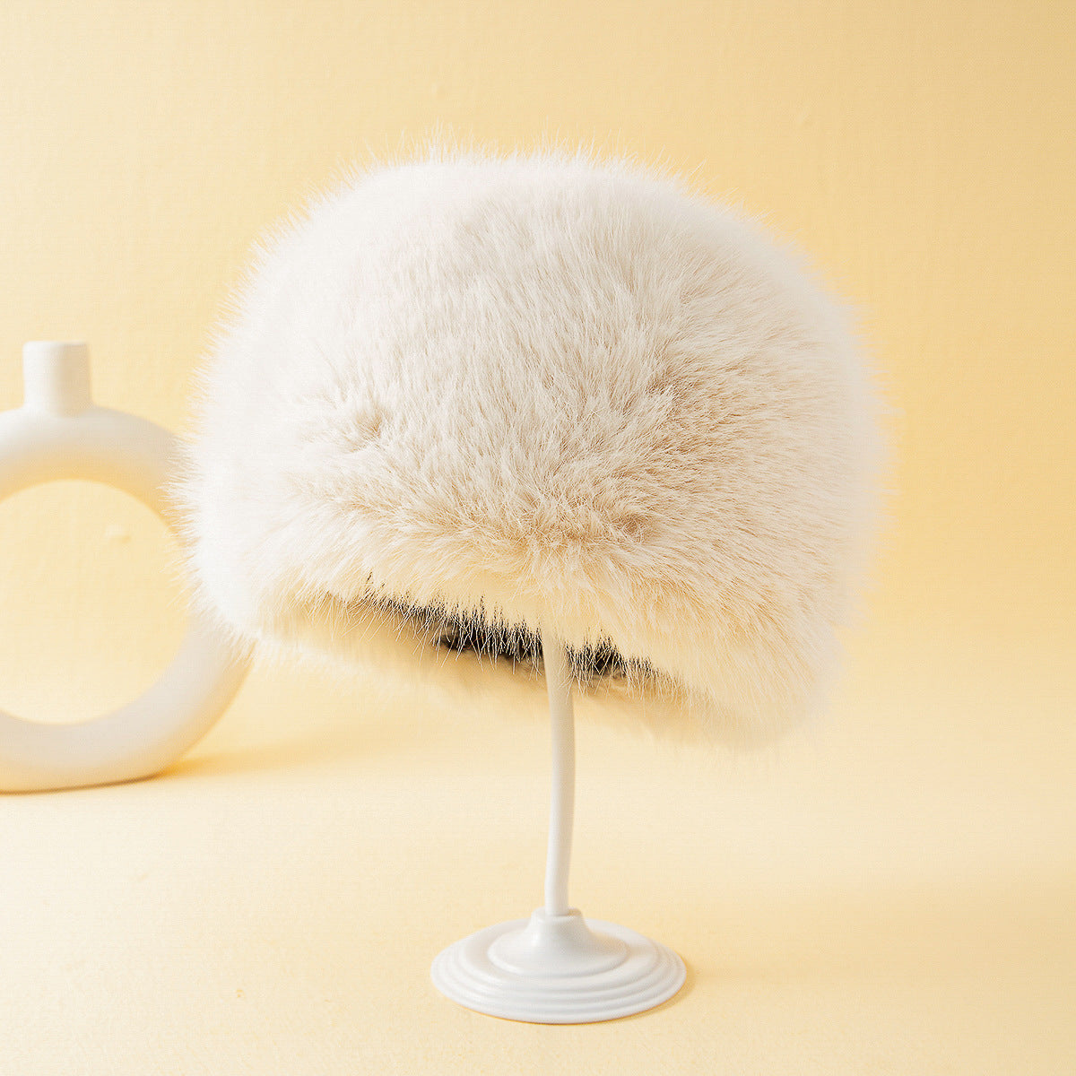 Women's Fox Fur Warm Ear Protection Bucket Hat - Carvan Mart Ltd